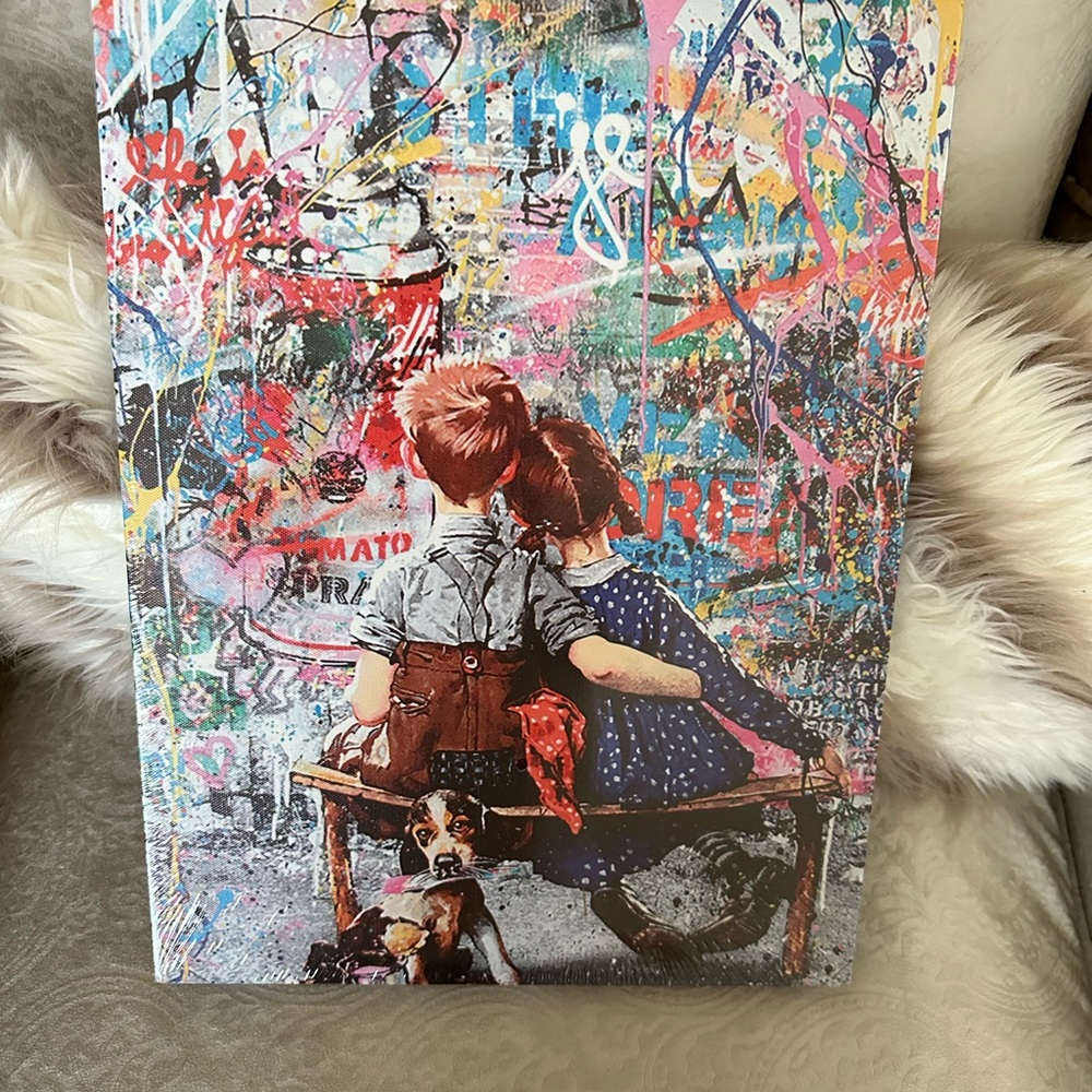 Colorful Abstract Art Canvas-Banksy